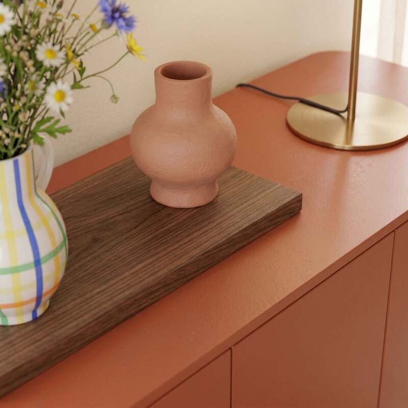 Sideboard orange, 4 Türen, 160 cm (3/8)