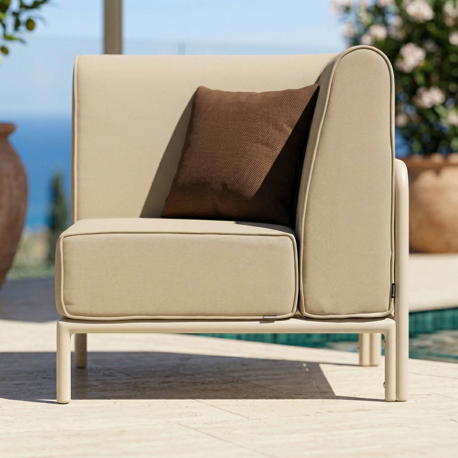 Ecksessel für modulare Outdoor-Sofa