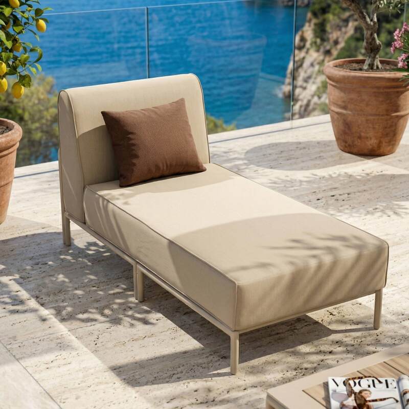 Chaiselongue für ein modulares Outdoor-Sofa (2/7)