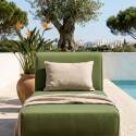 Chaiselongue für ein modulares Outdoor-Sofa