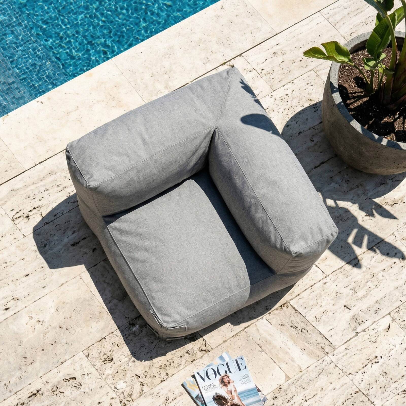 Ecksessel für modulare Outdoor-Sofa