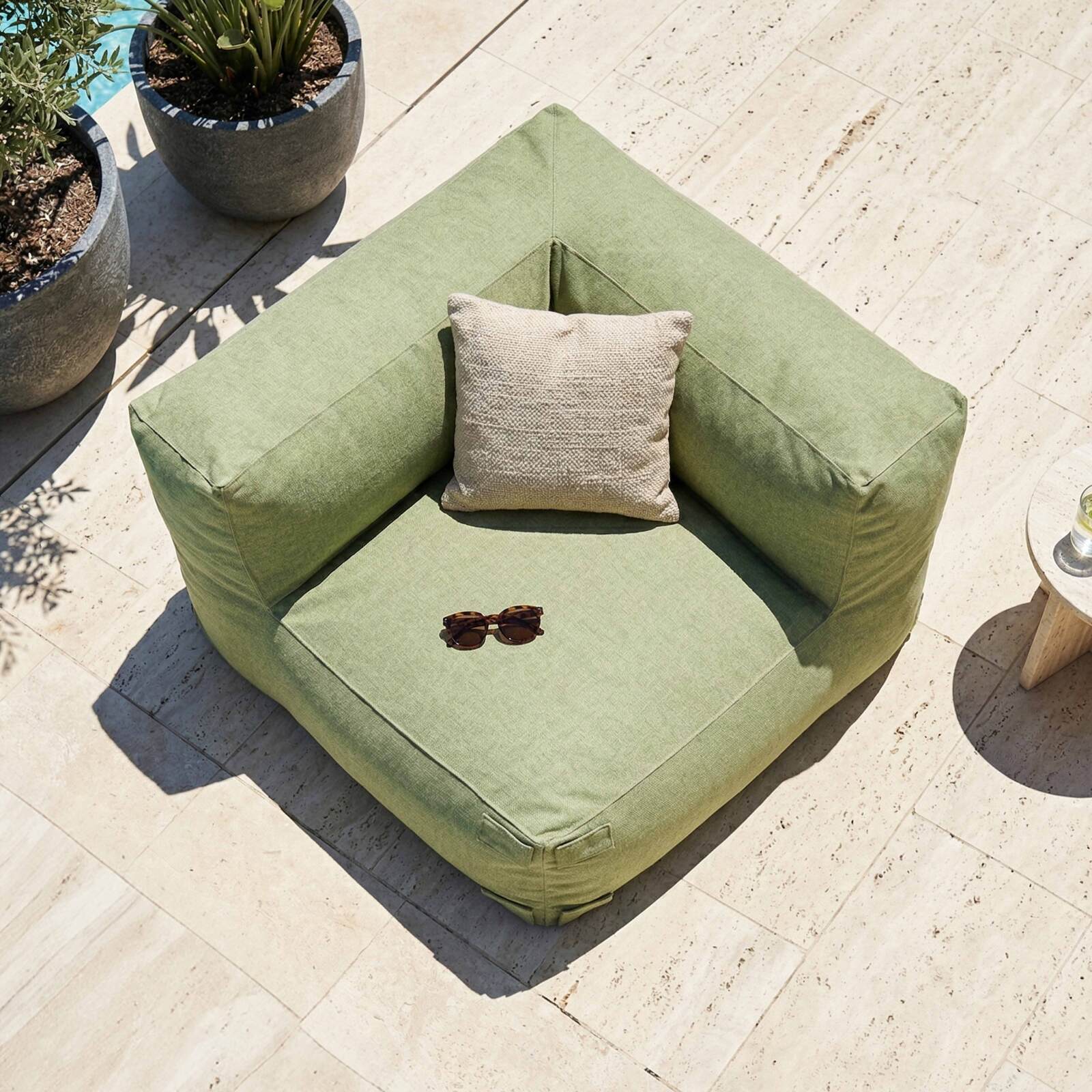 Ecksessel für modulare Outdoor-Sofa