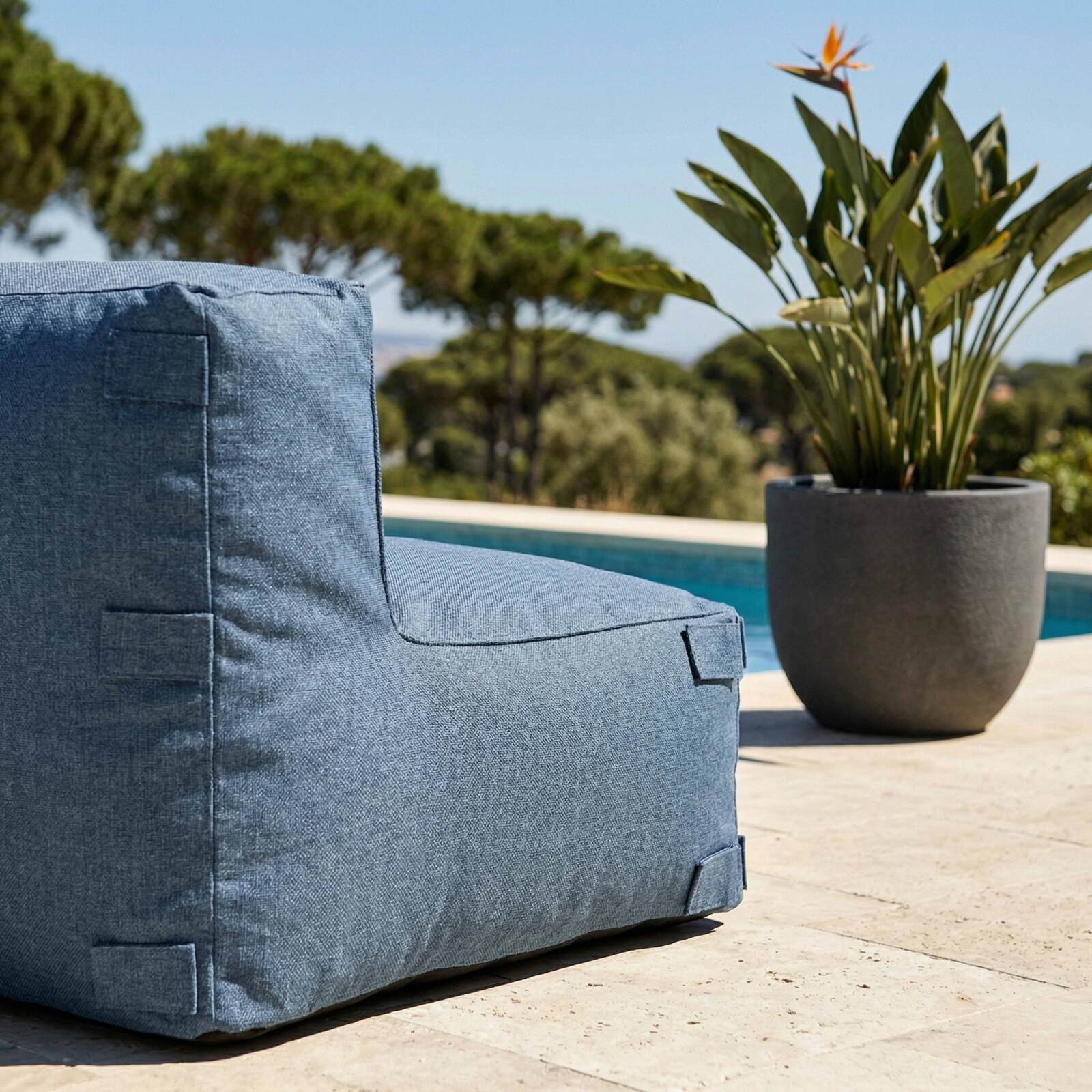 Ecksessel für modulare Outdoor-Sofa