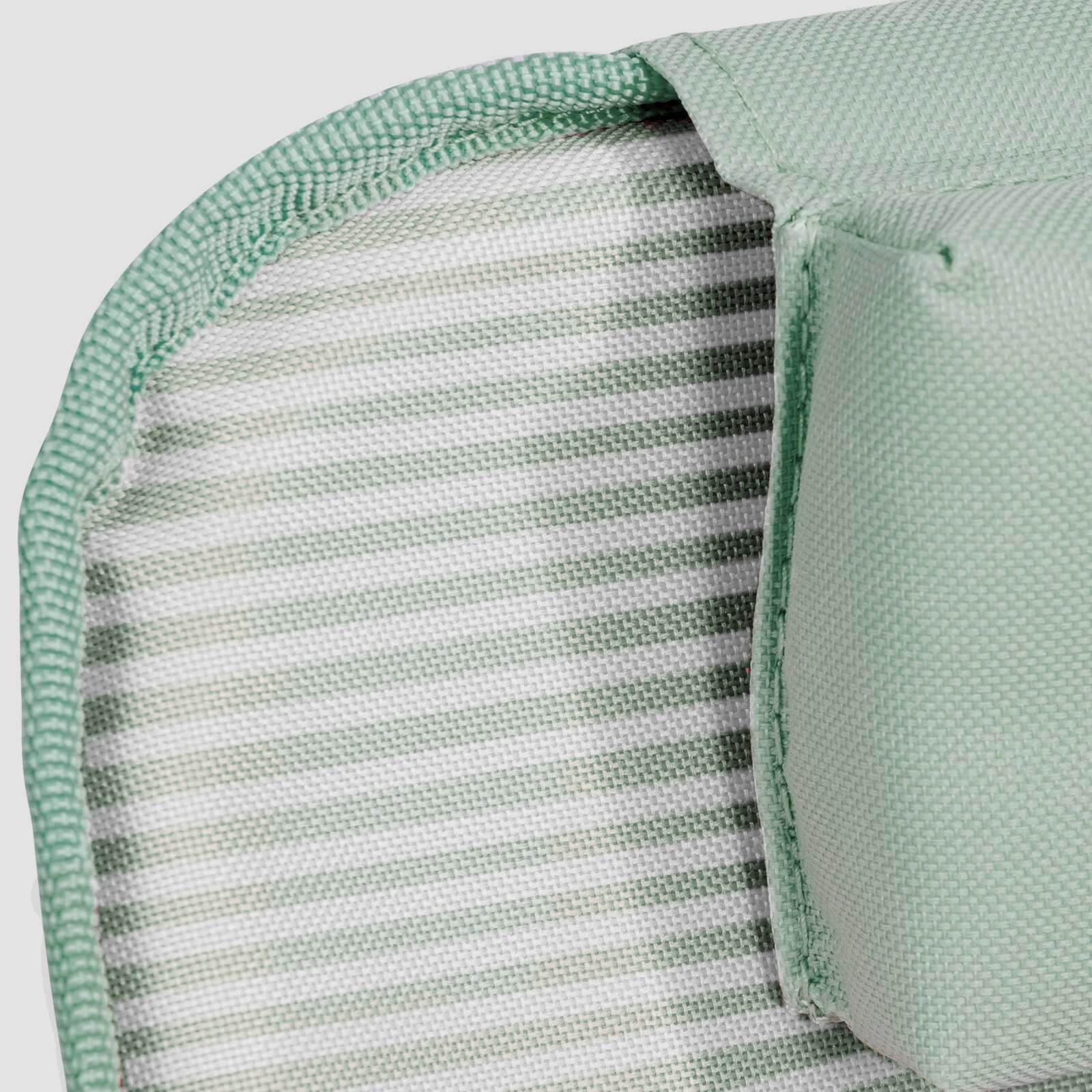 Set mit 2 gestreiften, faltbaren Strandliegen, 5 Liegepositionen