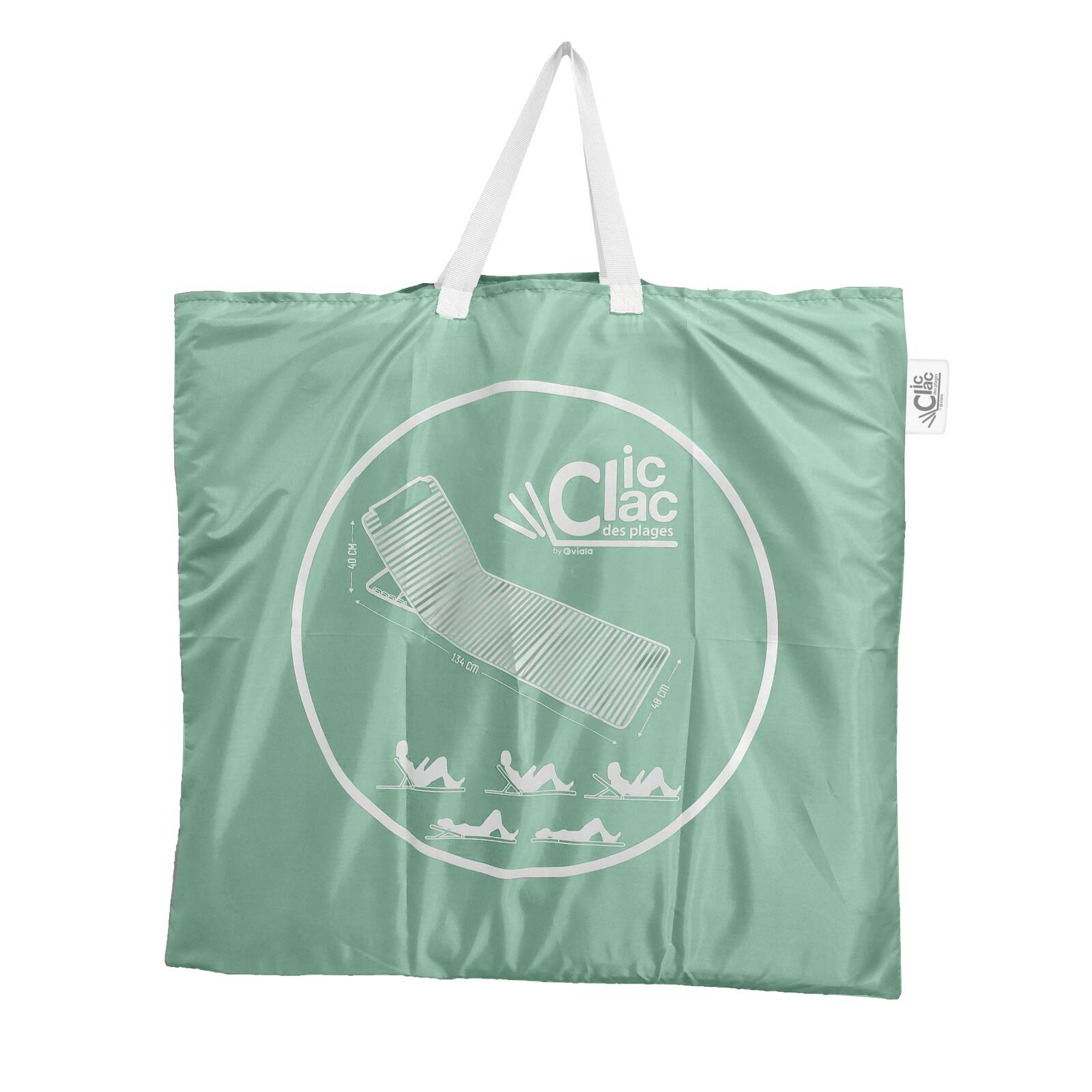 Set mit 2 gestreiften, faltbaren Strandliegen, 5 Liegepositionen