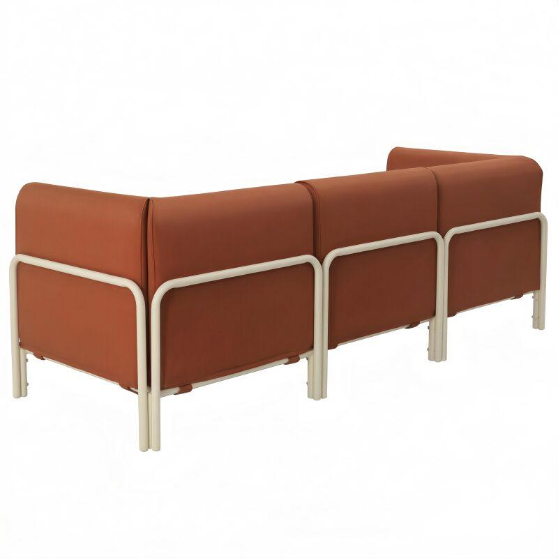 Modulare Gartenmöbel für 3 Personen bestehend aus 1 Sessel und 2 Ecksesseln (6/7)