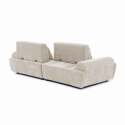 Modulares Sofa 2-Sitzer aus Stoff mit Kissen