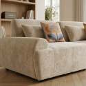 Modulares Sofa 2-Sitzer aus Stoff mit Kissen