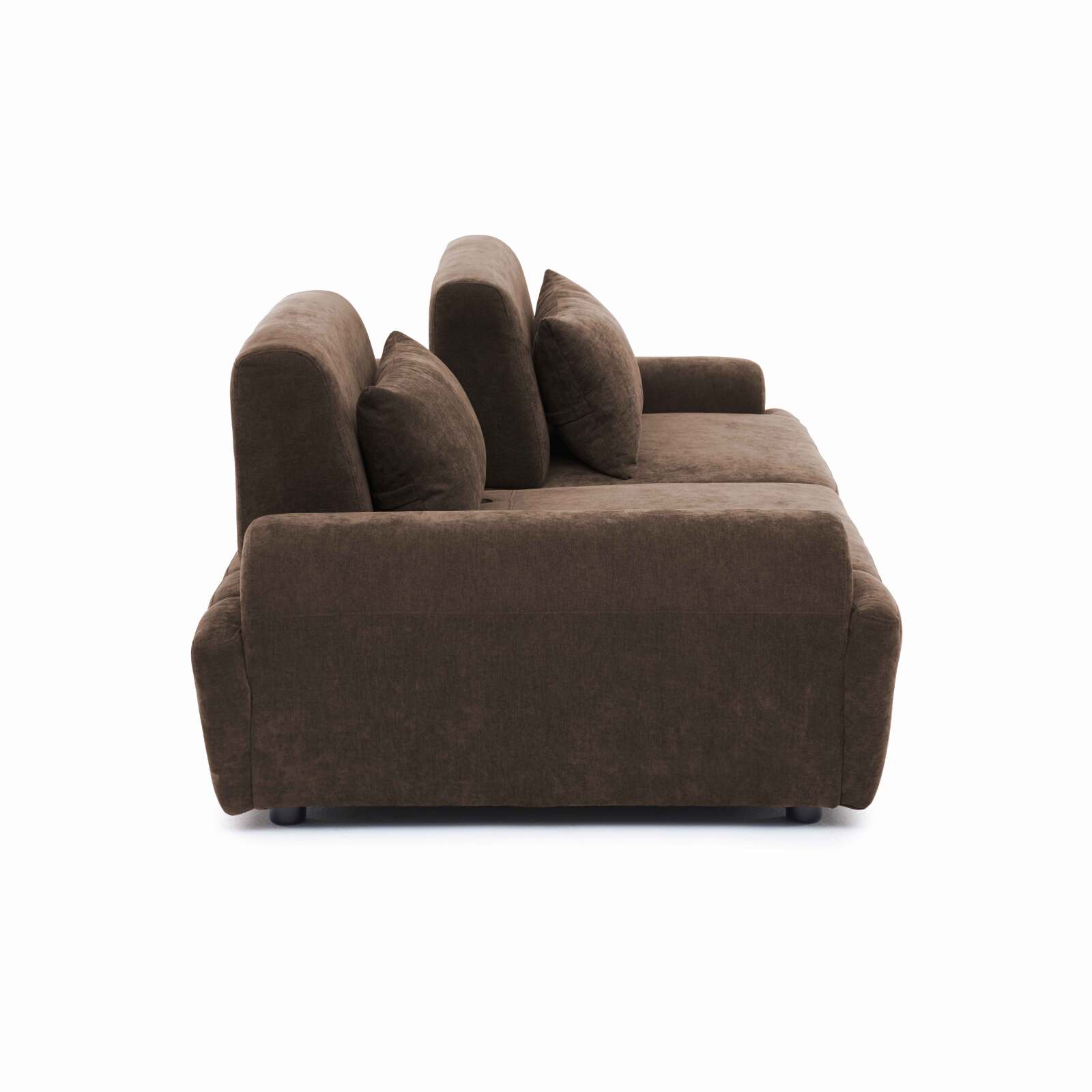 Modulares Sofa 2-Sitzer aus Stoff mit Kissen