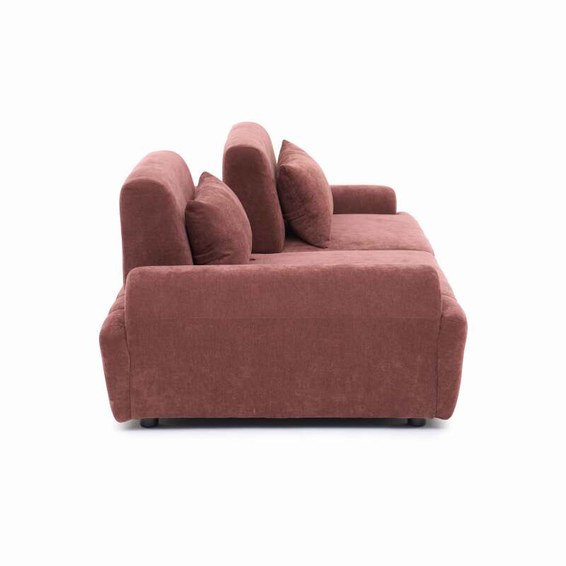 Modulares Sofa 2-Sitzer aus Stoff mit Kissen (4/9)