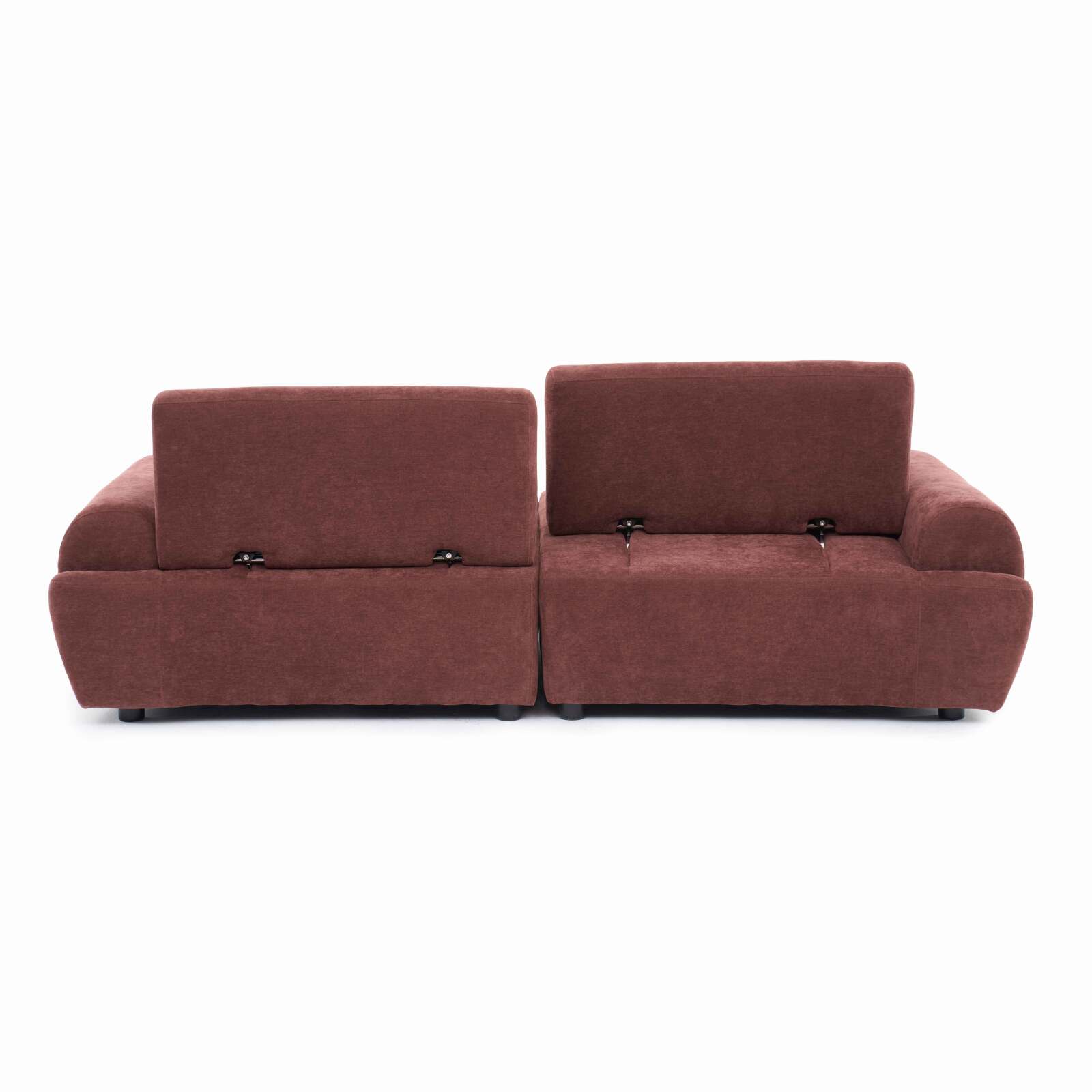 Modulares Sofa 2-Sitzer aus Stoff mit Kissen