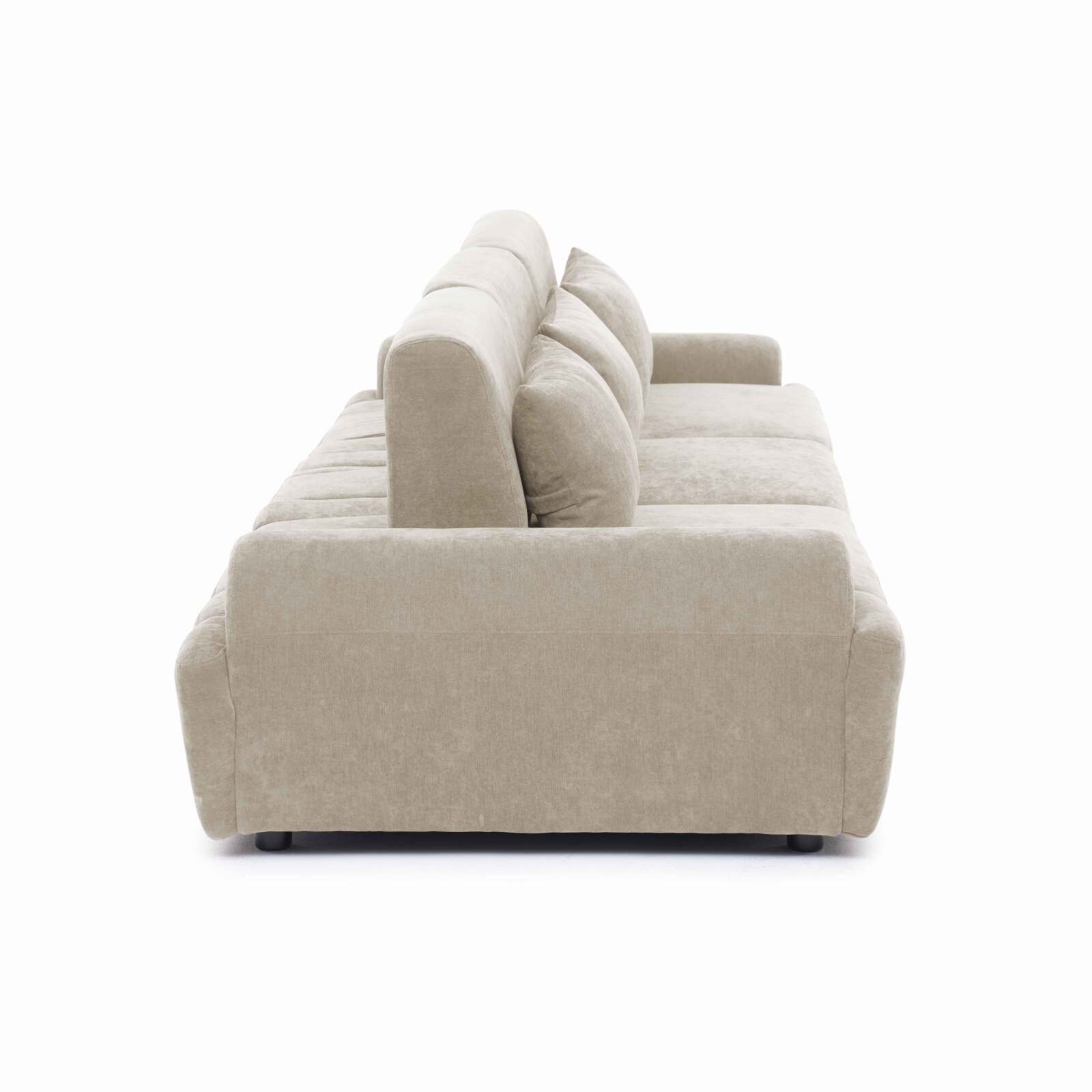 Modulares Sofa 3-Sitzer aus Stoff mit Kissen