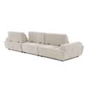 Modulares Sofa 3-Sitzer aus Stoff mit Kissen