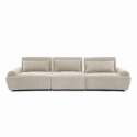 Modulares Sofa 3-Sitzer aus Stoff mit Kissen