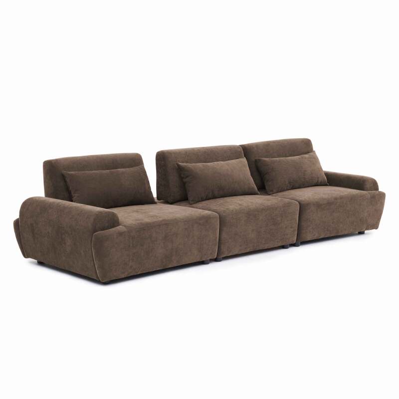 Modulares Sofa 3-Sitzer aus Stoff mit Kissen (6/7)