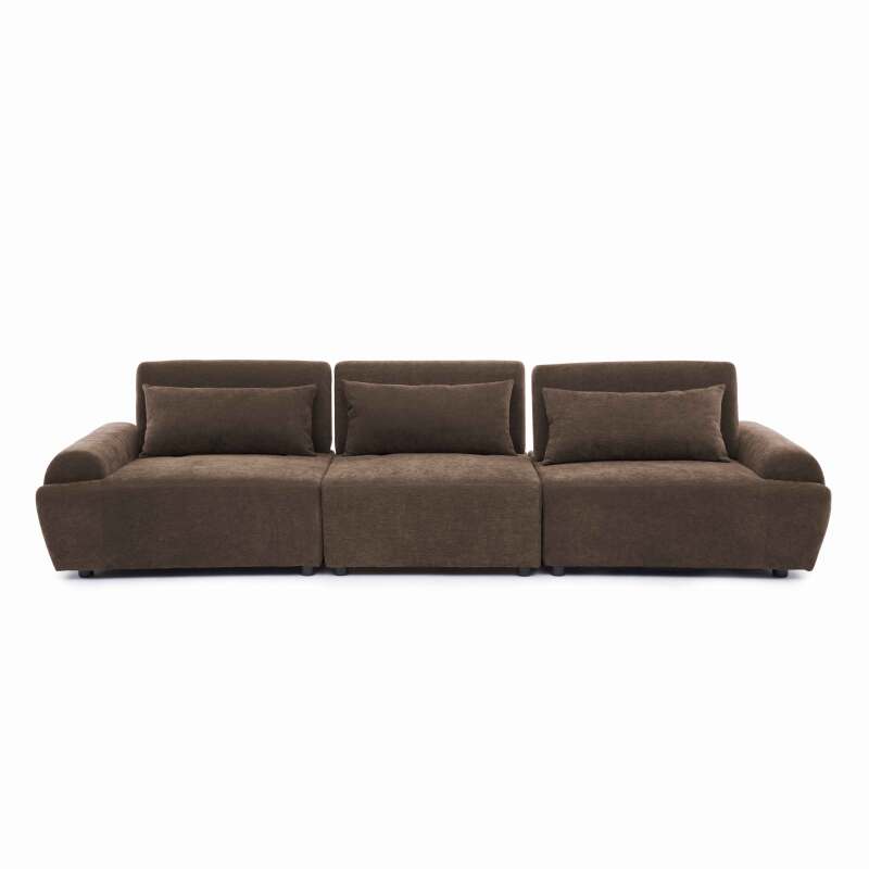 Modulares Sofa 3-Sitzer aus Stoff mit Kissen (5/7)