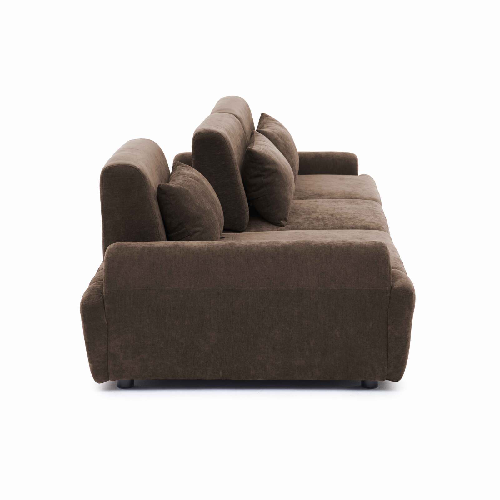 Modulares Sofa 3-Sitzer aus Stoff mit Kissen