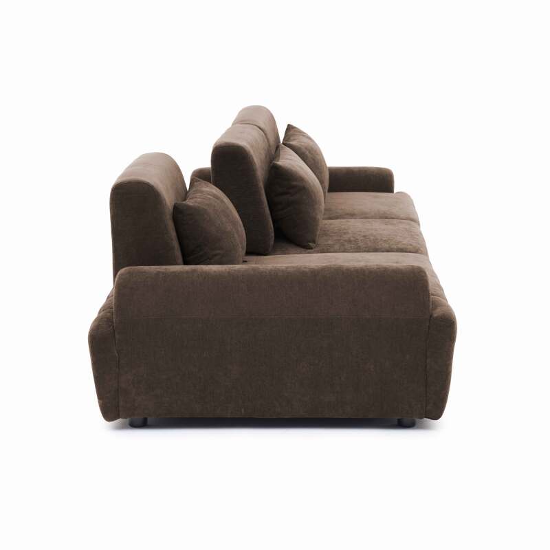 Modulares Sofa 3-Sitzer aus Stoff mit Kissen