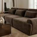 Modulares Sofa 3-Sitzer aus Stoff mit Kissen