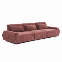 Modulares Sofa 3-Sitzer aus Stoff mit Kissen