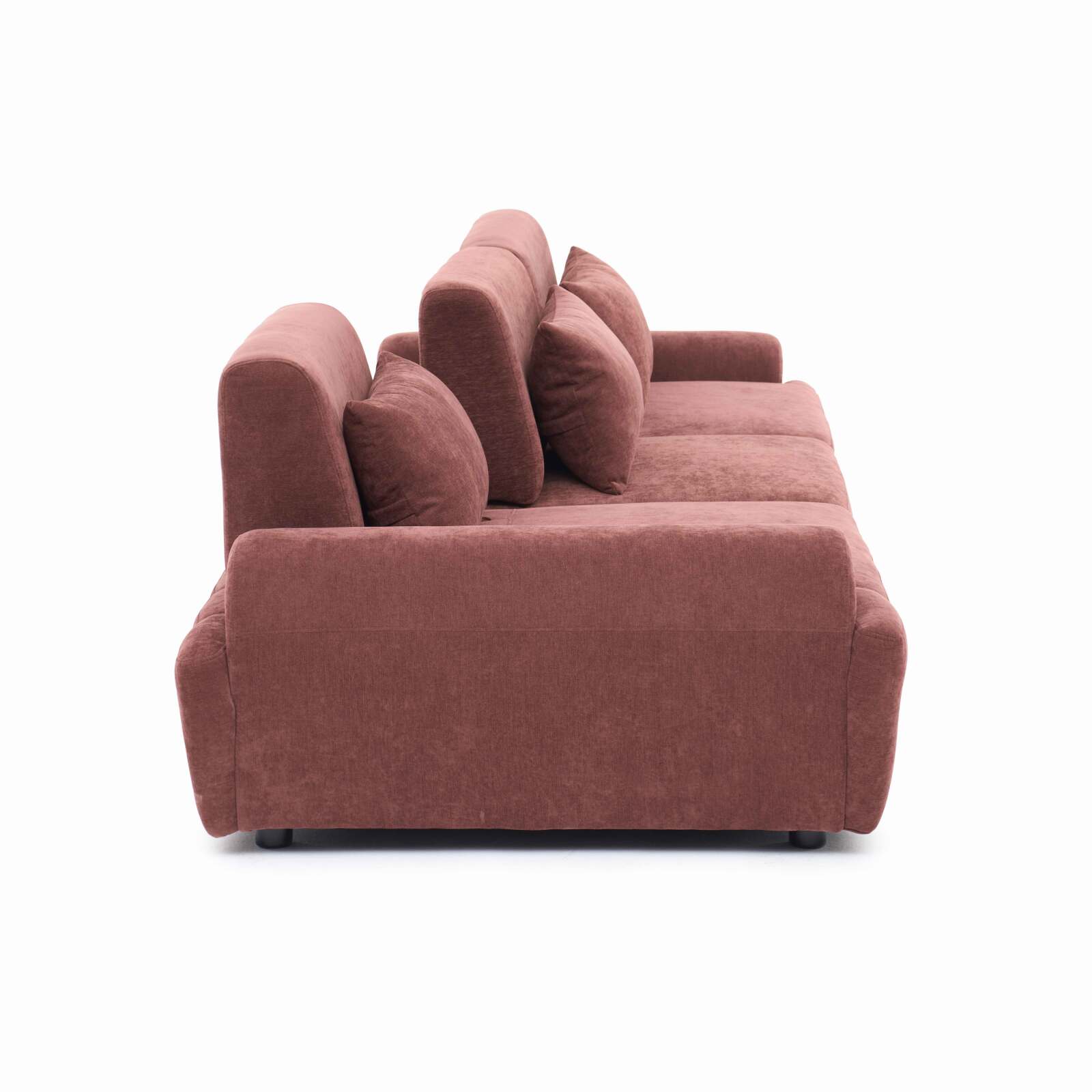 Modulares Sofa 3-Sitzer aus Stoff mit Kissen