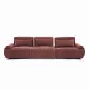Modulares Sofa 3-Sitzer aus Stoff mit Kissen