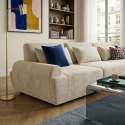 Modulares Sofa 3-Sitzer aus Stoff mit Kissen