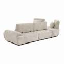 Modulares Ecksofa 4-Sitzer aus Stoff mit Kissen
