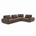 Modulares Ecksofa 4-Sitzer aus Stoff mit Kissen