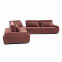 Modulares Ecksofa 5-Sitzer aus Stoff mit Kissen