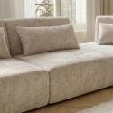 Modulares Ecksofa panorama 6-Sitzer aus Stoff mit Kissen