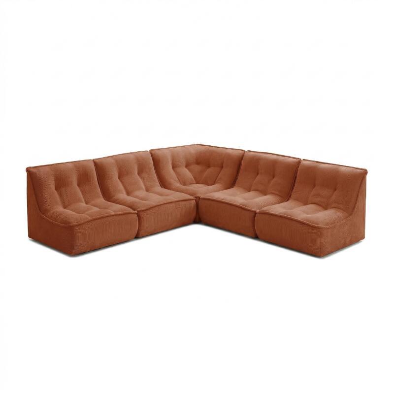 Modulares Sofa 3-Sitzer aus Cord Stoff