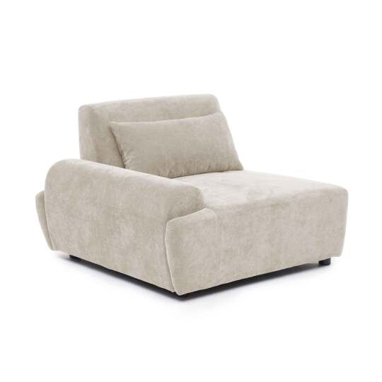 Rechter Sessel für modulares Sofa aus stoff mit Kissen verstellbare Rückenlehne | Oviala