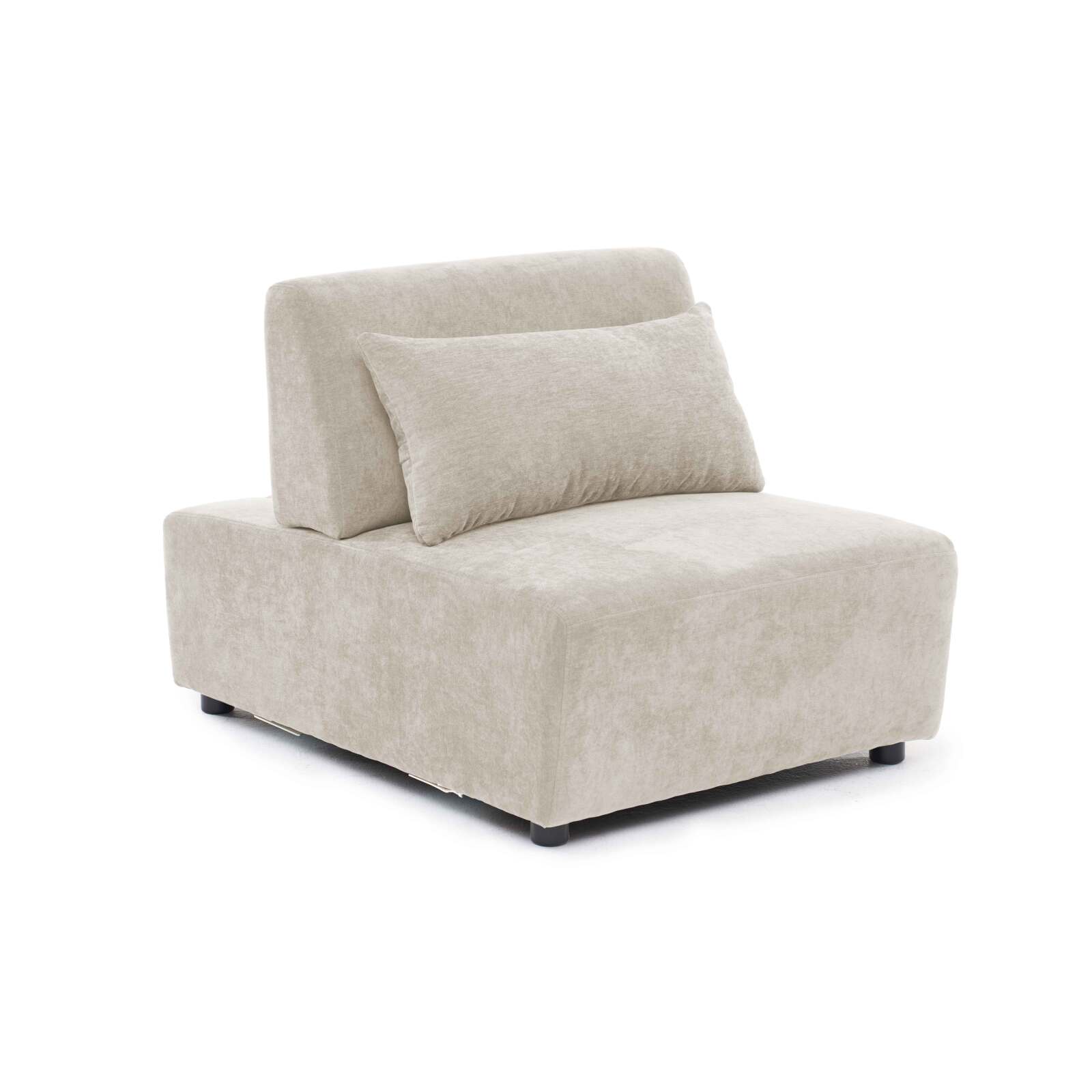 Sessel aus Stoff für modulares Sofa mit Kissen