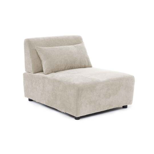 Sessel aus Stoff für modulares Sofa mit Kissen