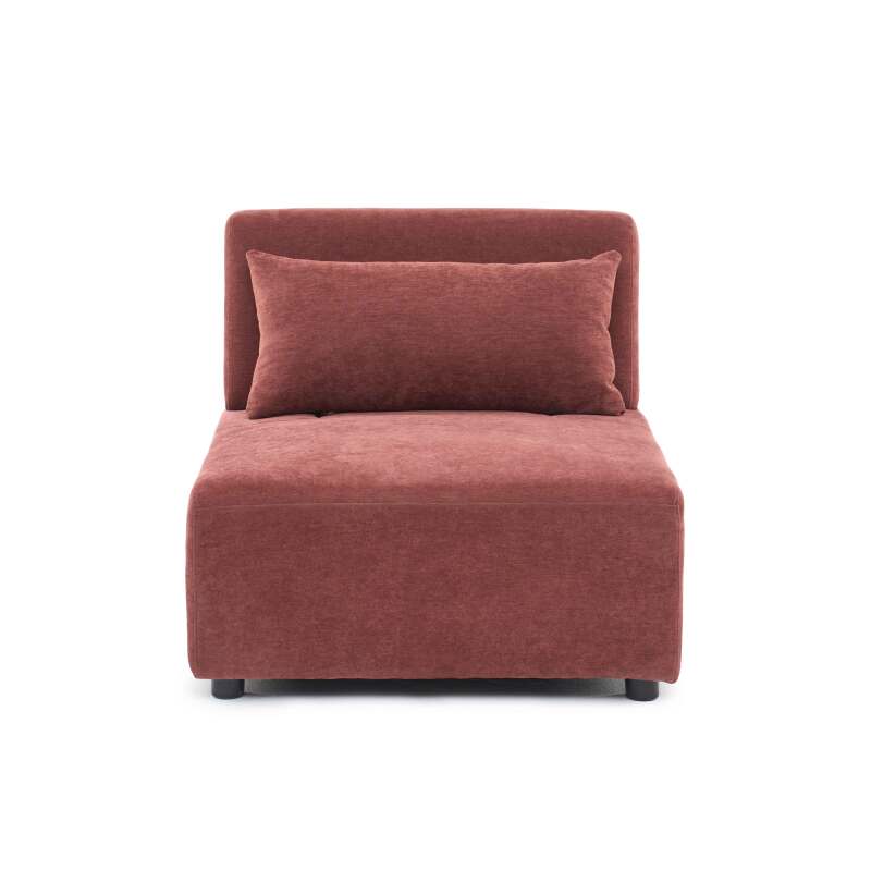 Sessel aus Stoff für modulares Sofa mit Kissen (7/9)