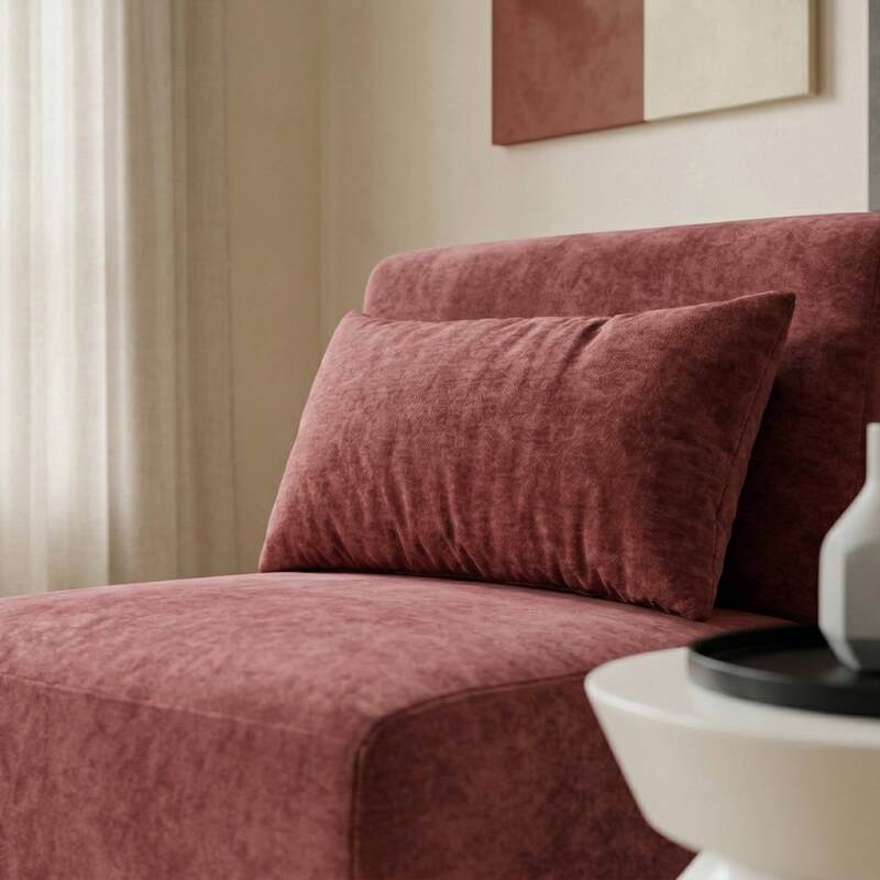 Sessel aus Stoff für modulares Sofa mit Kissen (2/9)