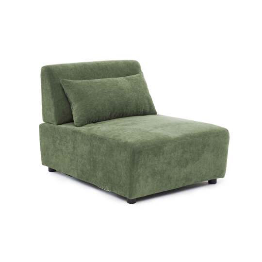 Sessel aus Stoff für modulares Sofa mit Kissen verstellbare Rückenlehne | Oviala