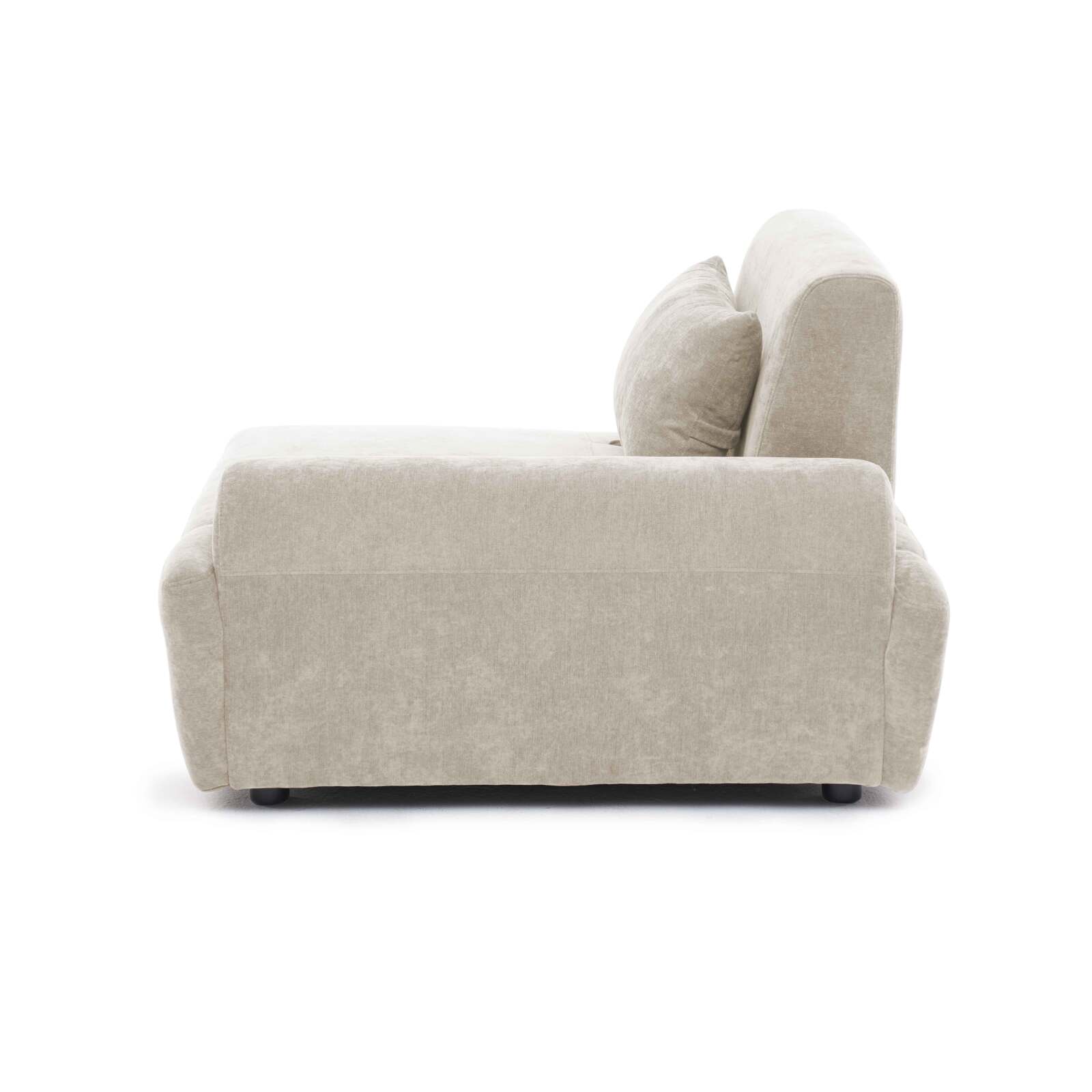 Linker Sessel für modulares sofa aus stoff mit Kissen