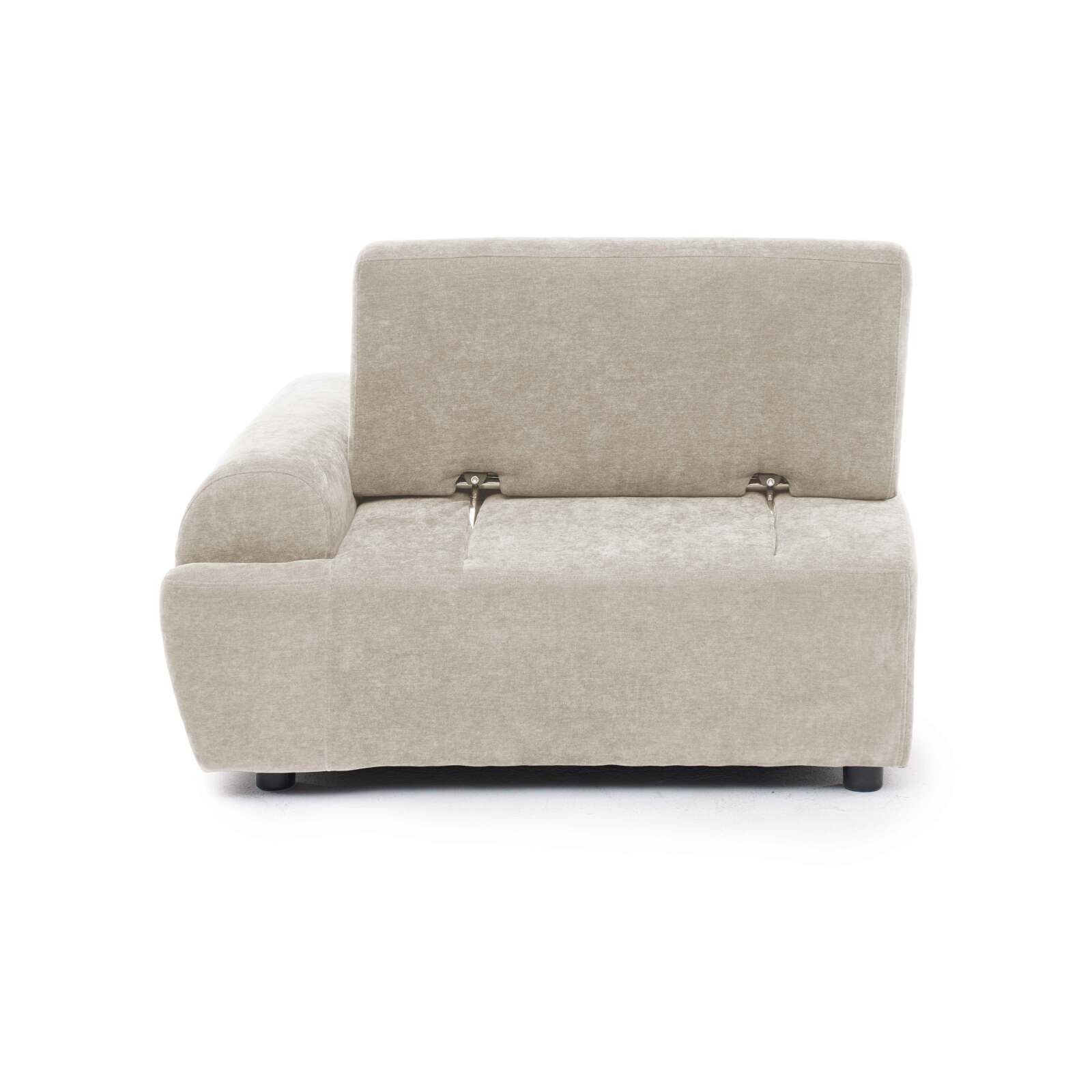 Linker Sessel für modulares sofa aus stoff mit Kissen