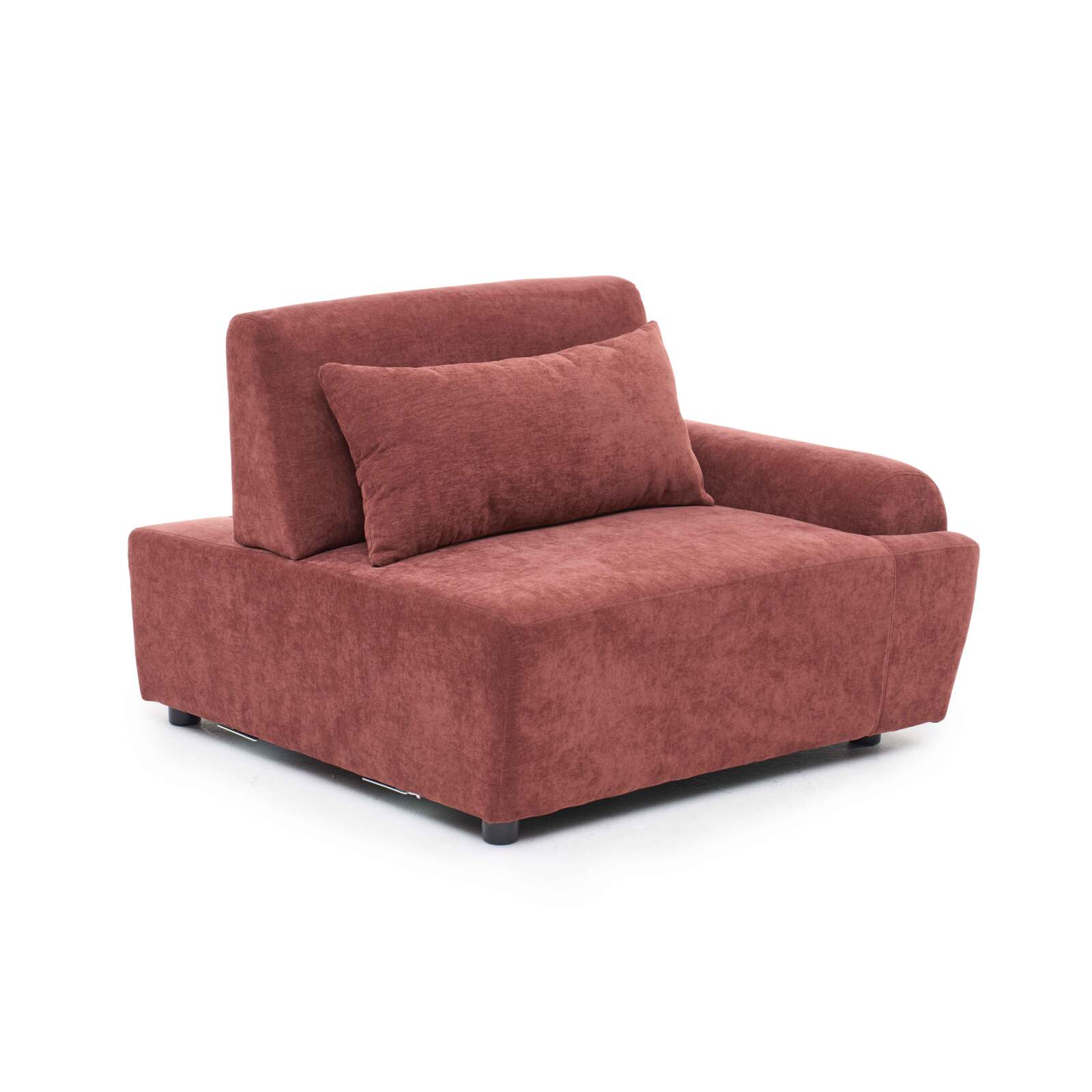 Linker Sessel für modulares sofa aus stoff mit Kissen