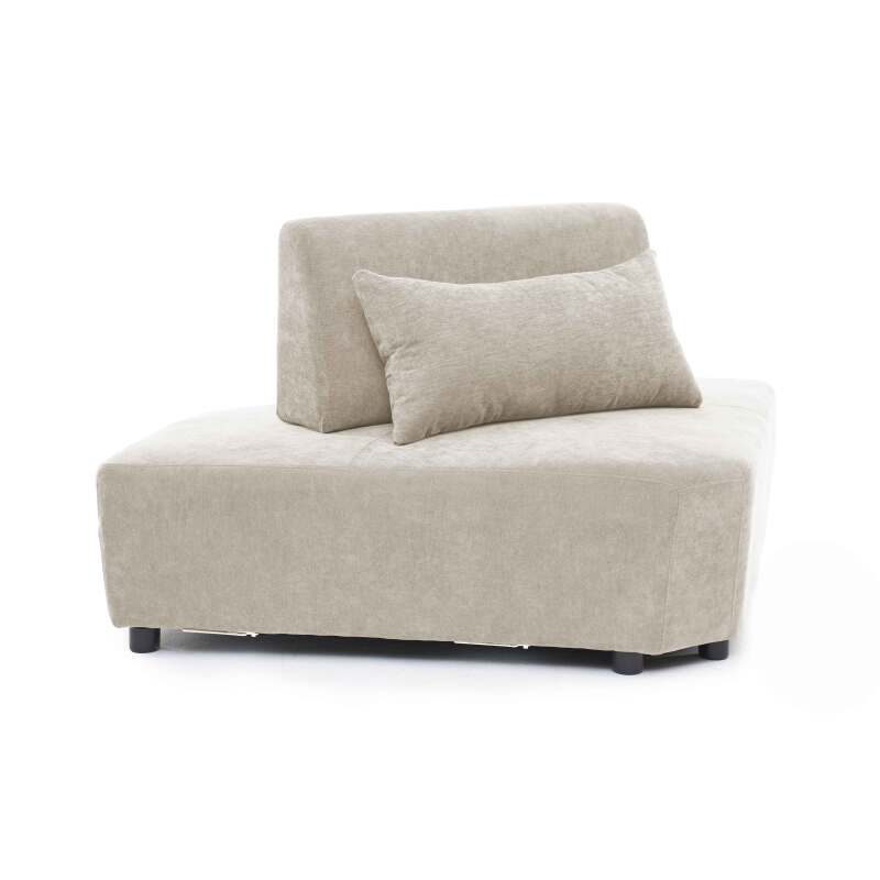 Eckensessel aus Stoff für modulares Sofa mit Kissen (4/8)