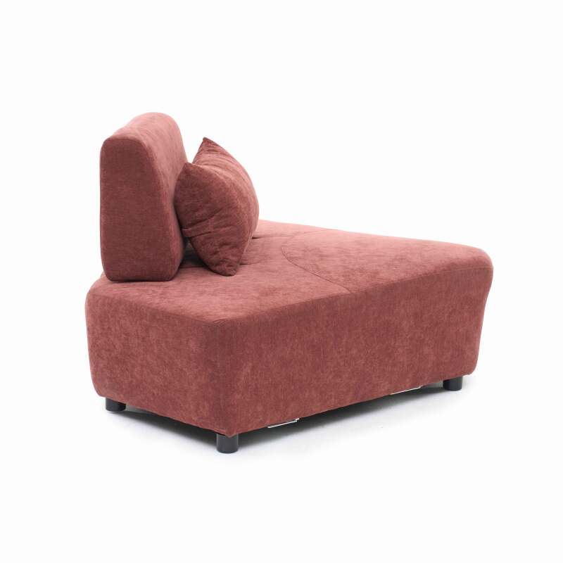Eckensessel aus Stoff für modulares Sofa mit Kissen (5/8)