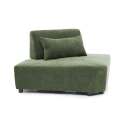Eckensessel aus Stoff für modulares Sofa mit Kissen