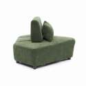 Eckensessel aus Stoff für modulares Sofa mit Kissen