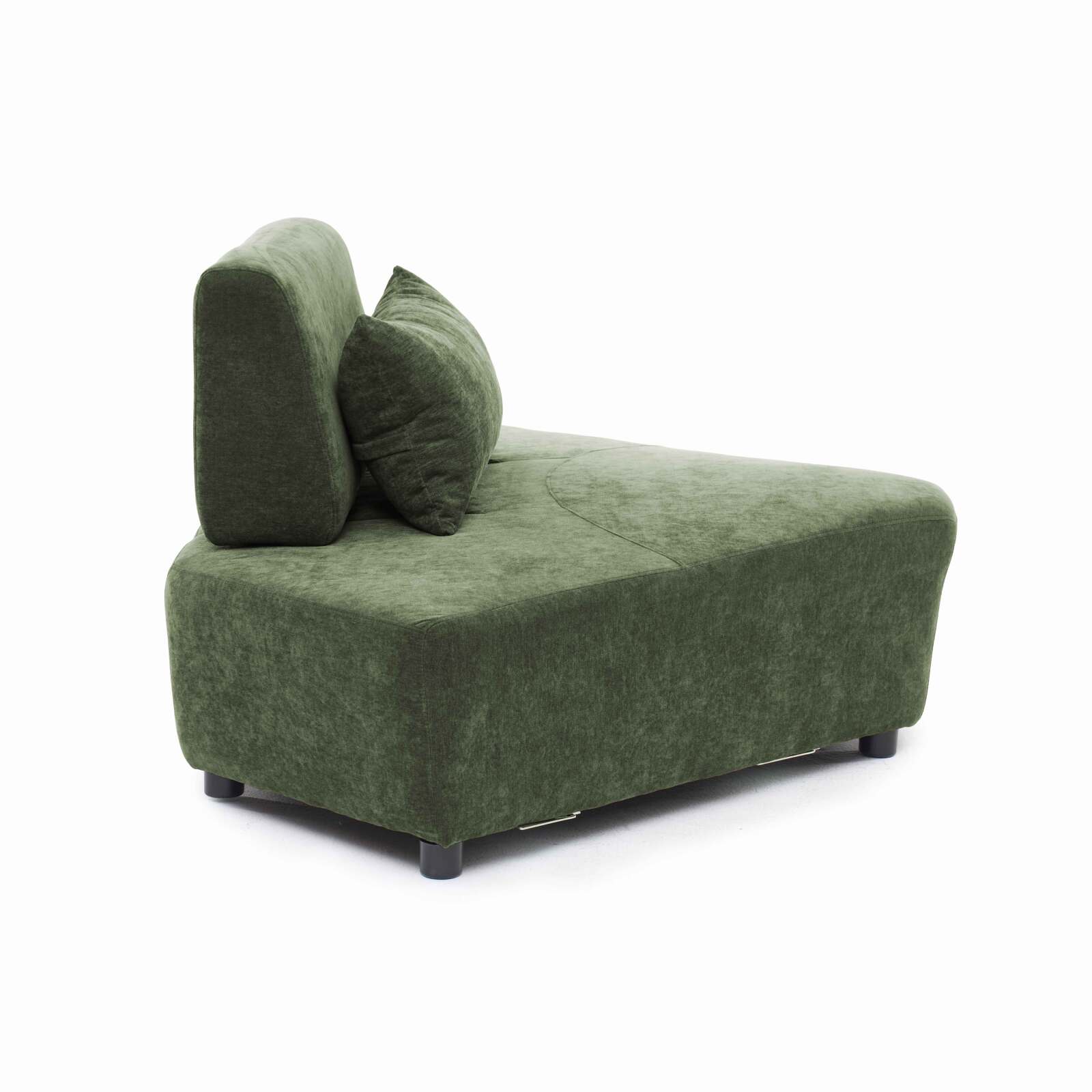 Eckensessel aus Stoff für modulares Sofa mit Kissen