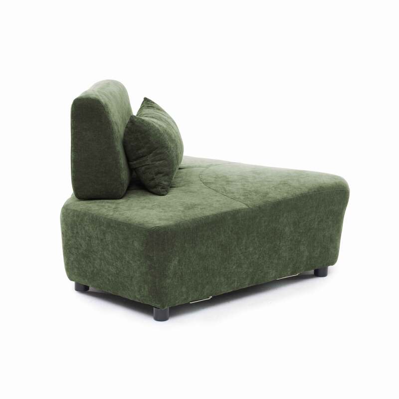 Eckensessel aus Stoff für modulares Sofa mit Kissen (5/8)