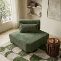 Eckensessel aus Stoff für modulares Sofa mit Kissen