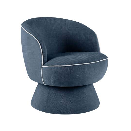 Sessel drehbar aus Stoff | Oviala