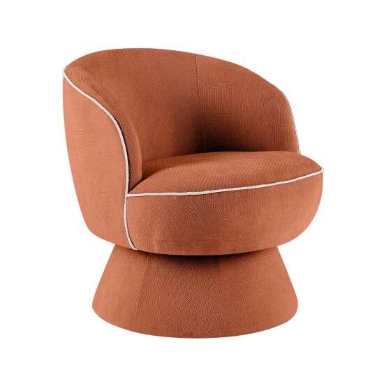 Sessel drehbar aus Stoff | Oviala